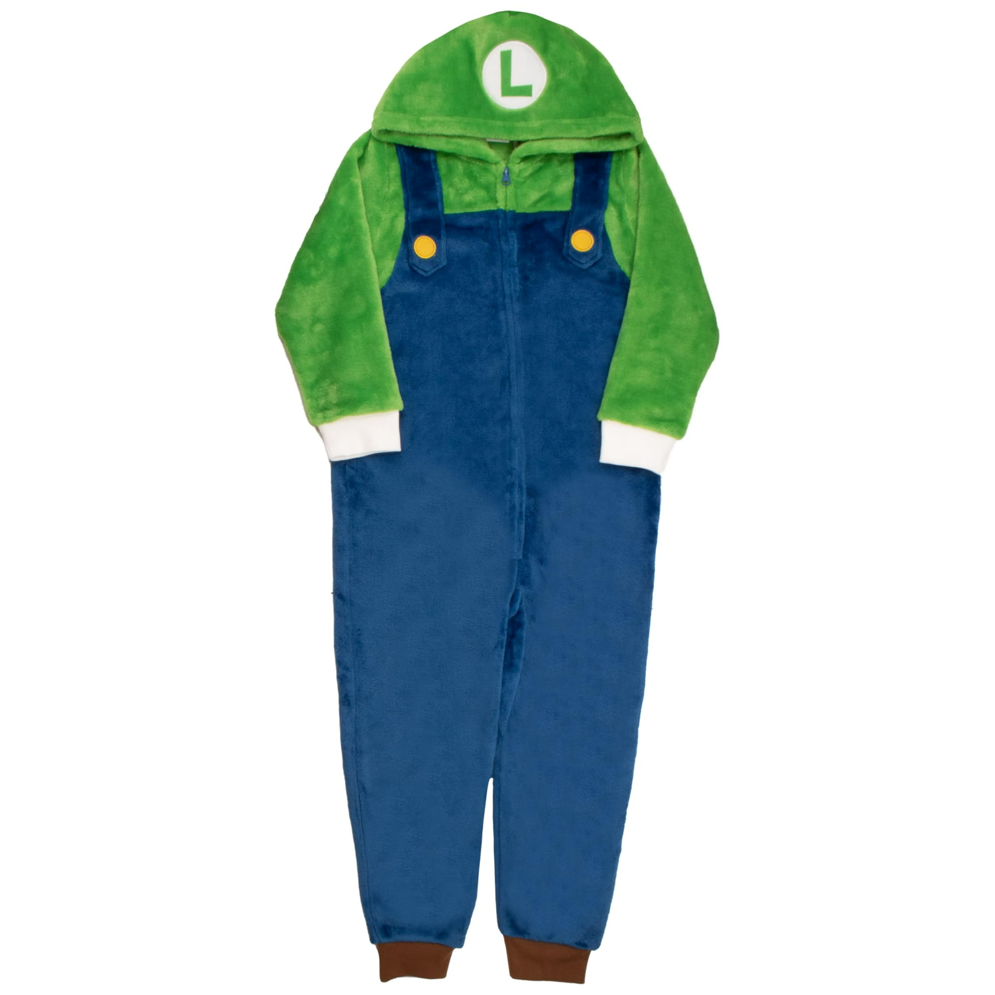 Mono Nintendo Super Mario Brothers Luigi Cosplay Boys 5/6