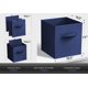 thumbnail image 3 of Cubos de Almacenamiento Sorbus 28 cm Pack de 6 Plegables Azul Marino, 3 of 8