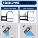 thumbnail image 3 of Espejos de remolque AERDM telescópicos negro texturizado, par, 3 of 6