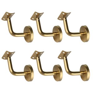 Magideal - 6 Soportes De Barandilla Para Escaleras, Soporte De Barandilla, Accesorios De Soporte De Barandilla De Construcción Para Barandilla De Centro Comercia Placa De Soporte De Arco