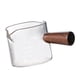 thumbnail image 4 of Vaso medidor de vidrio con doble boquilla, vaso pequeño para leche, resistente al calor, con escala, para cócteles, café, bar, vino y leche. , 75ml, 4 of 5