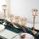 thumbnail image 1 of Juego de 3 candelabros de cristal con brazos arqueados, 1 of 3