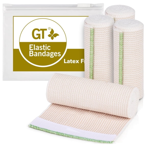 Envoltura elástica GT Premium, paquete de 6 x 4 unidades, sin látex