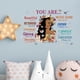 thumbnail image 4 of Calcomanía de pared de mariposa negra para niña, decoración de pared de mariposas para dormitorio de niña, decoración inspiradora, 4 of 5