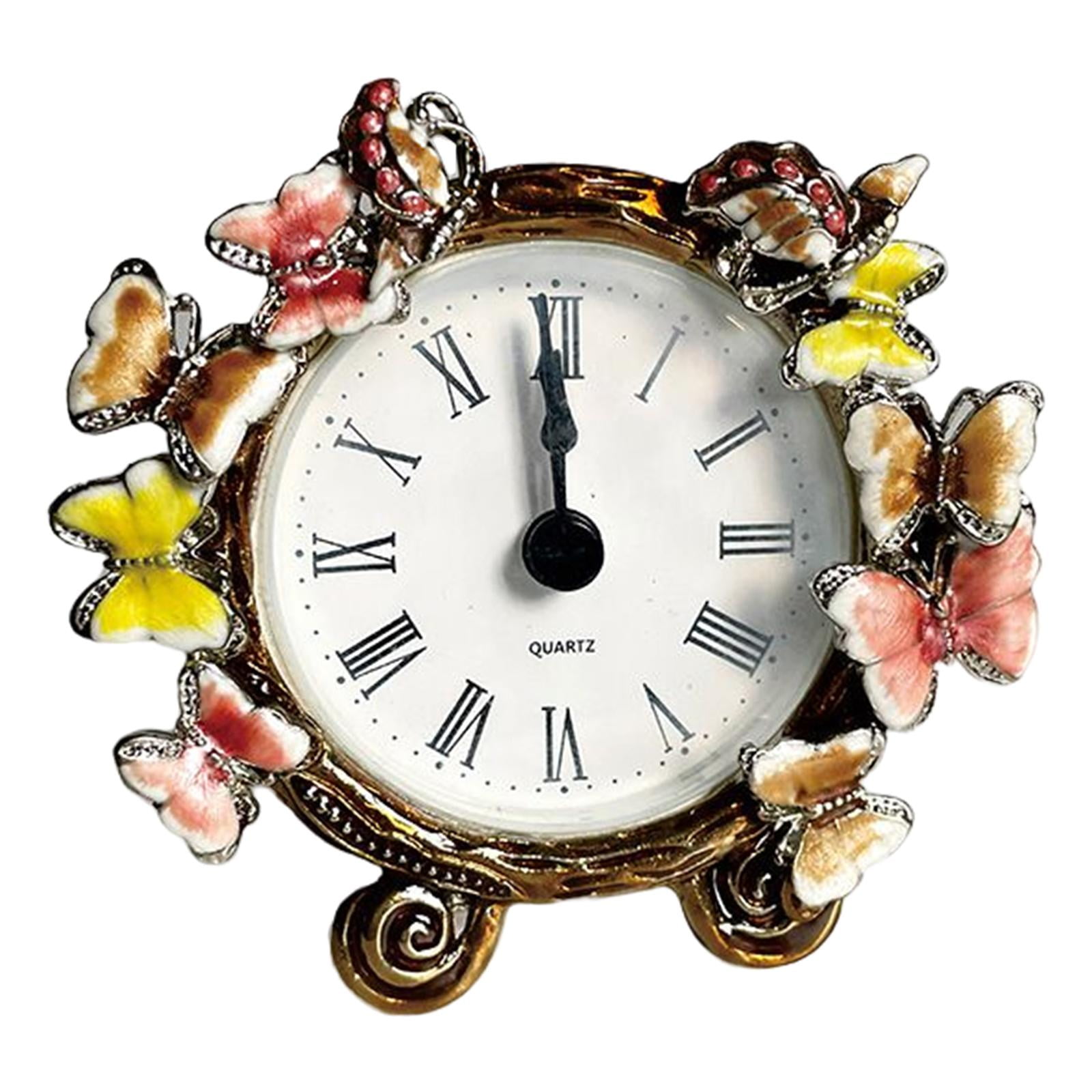 Magideal - Reloj De , Reloj Despertador De Metal, Reloj De Con Pilas, Reloj De Escritorio Del Reloj Con Movimiento De , Dormitorio, Sala