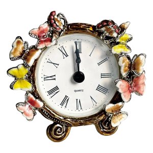 Magideal - Reloj De , Reloj Despertador De Metal, Reloj De Con Pilas, Reloj De Escritorio Del Reloj Con Movimiento De , Dormitorio, Sala