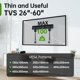 thumbnail image 3 of Soporte de pared para TV, soporte USX, sin pernos, perfil bajo, 26-60 pulgadas, 45 kg, 3 of 7