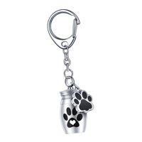Magideal - Pequeño Llavero Para Mascotas, Urna Para Perros Y Gatos, Contenedor De Cenizas, Duradero, Portátil, Ligero, Joyería De Cremación, Colgante, Urna Para Argén