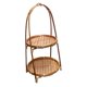 thumbnail image 1 of Cesta Tejida De Bambú Para Almacenamiento De Aperitivos Y Frutas, Para Cocina, Restaurante, Picnic, Marrón, 2 Capas, 1 of 5