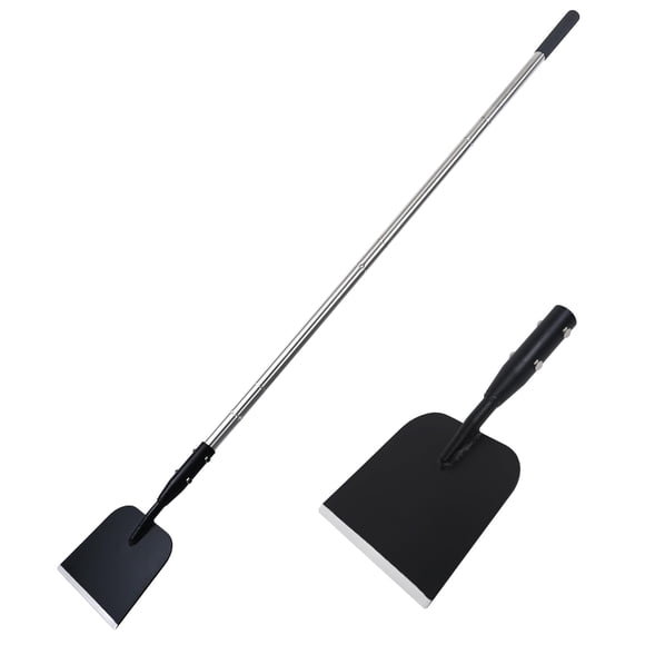 Pala para nieve BARAYSTUS, pala plana con mango ajustable, 150 cm
