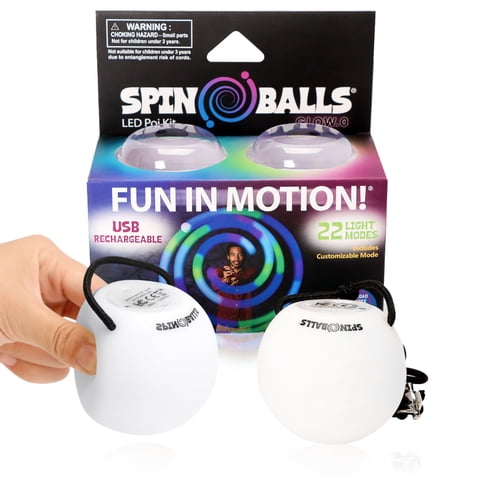 Bolas Led Spin Balls Glow.0 Recargables Por Usb 22 Colores