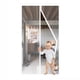 thumbnail image 1 of Puerta mosquitera magnética QNLONG blanca 90x210 cm con imanes, 1 of 8