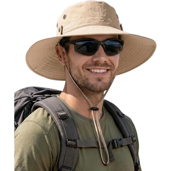 Sombrero FURTALK UPF de ala ancha de 9,5 cm para pesca