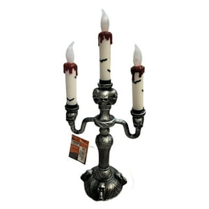 Candelabro Led Esqueleto Halloween Big Party