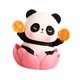 thumbnail image 1 of Estatua De Animal, Regalo De Cumpleaños, Artesanía, Figura De Resina Para Gabinete, Escritorio Interior, Panda, 1 of 3