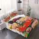 thumbnail image 1 of Three-Piece Strange Fruit and Vegetable Characters Collage Printed Duvet Cover Set Includes Duvet Cover + Pillowcases, 1 of 1