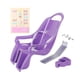 thumbnail image 3 of Asiento de muñeca, regalos para niños, accesorios de bicicleta con calcomanías DIY, asiento de bicicleta de muñeca, decoración de bicicleta para niñas , Purple Violeta, 3 of 5
