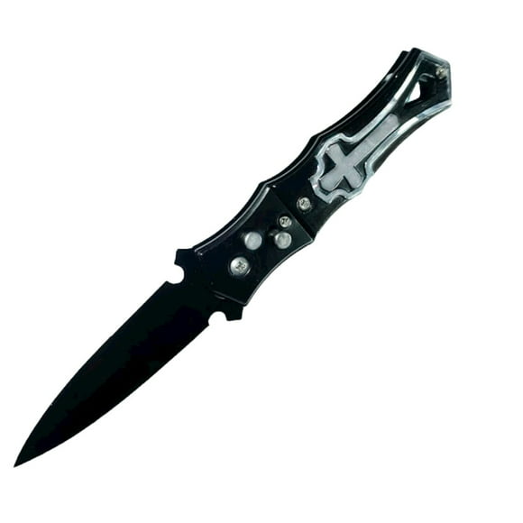 Cuchillo Navaja Automatica Black Cruze 440 Ai90