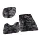 thumbnail image 3 of Juego De Alfombrillas De Baño De 3 Uds Con Tapa De Inodoro Absorbente Para Bañera Negra Y Gris, 3 of 3