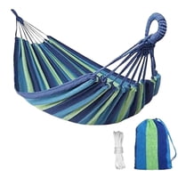 N-Ofertas - Hamaca Colgante Camping 75X195 Cm 100% Algodón
