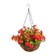 thumbnail image 3 of Flores Artificiales Colgantes En Canasto, Maceta Para Patio Exterior, Boda, Color Rojo, 3 of 3
