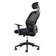 thumbnail image 3 of Silla de oficina ergonómica con apoyabrazos y reposacabezas negro, 3 of 7
