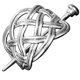 thumbnail image 1 of Viking Celtic Play Clips Double Heads Dragon Hakepins Stick 6 7x5 3x9 5cm, 1 of 5