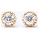 thumbnail image 1 of Aros Mujer Oro Amarillo 18 kts Chaton Circon Blanco, 1 of 3