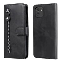 Gangxun - Funda Con Cremallera Para Samsung Galaxy A03, Carcasa Cartera De Cuero Pu Con Soporte Y Tarjetero