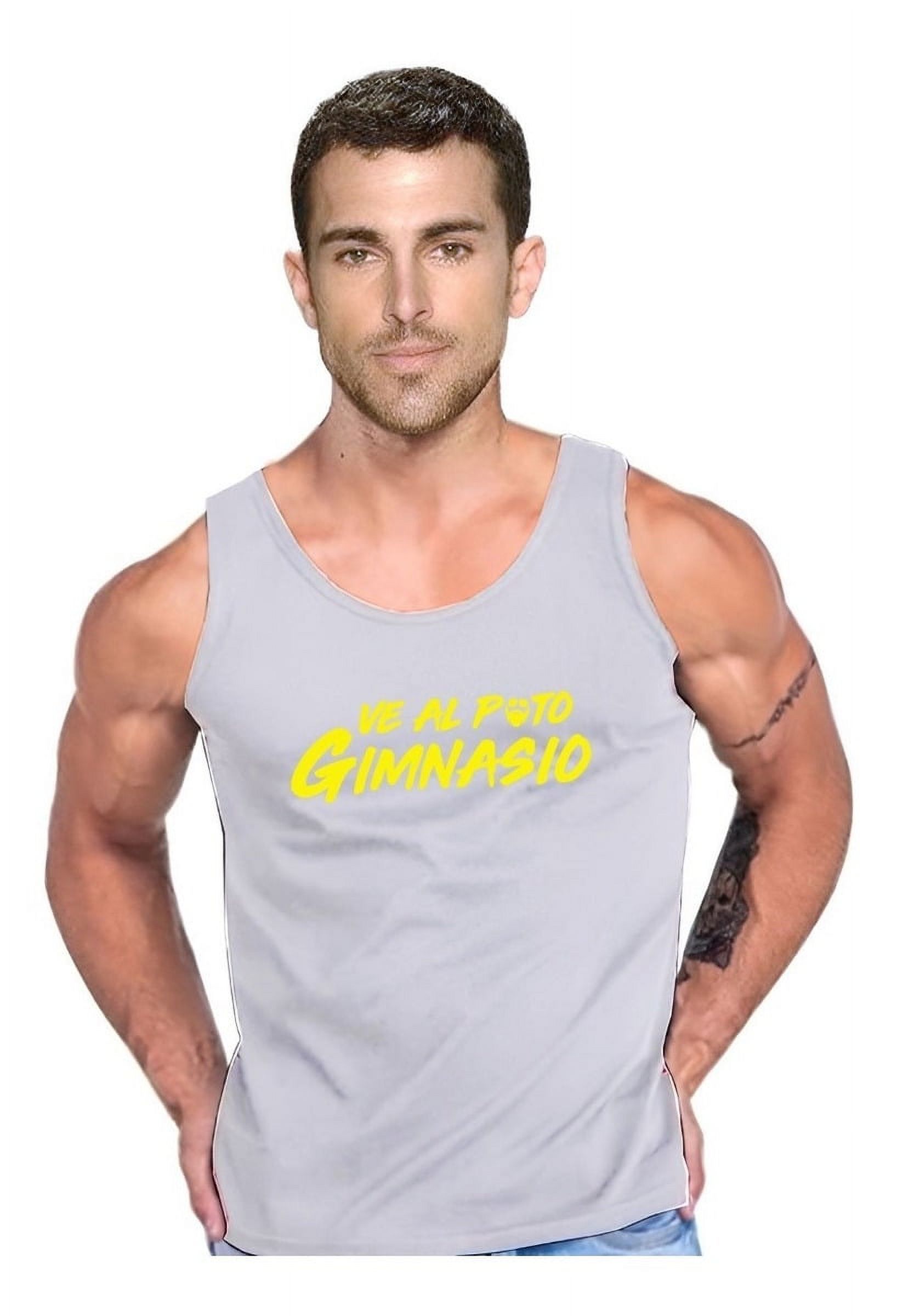 Persodesign - Polera Ve Al Put# Gimnasio Crosfit Pesas Musculo Tank Gym Talla Xl Gris Hombre