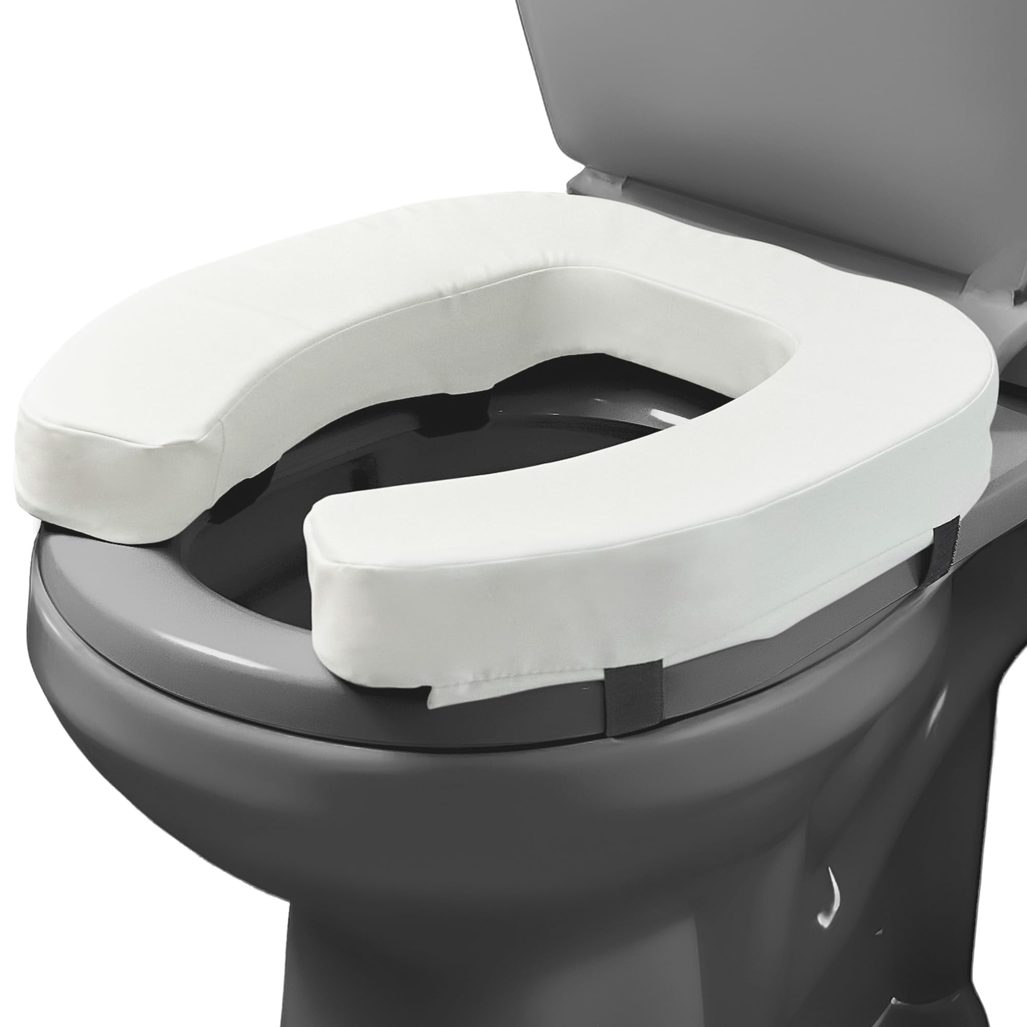 Elevador De Asiento De Inodoro Lunderg Adds De 5 Cm, Ajuste Universal, Blanco