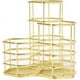 thumbnail image 1 of Portalápices, portalápices dorado para organizador de escritorio, porta brochas de maquillaje de metal con 3 compartimentos., 1 of 7