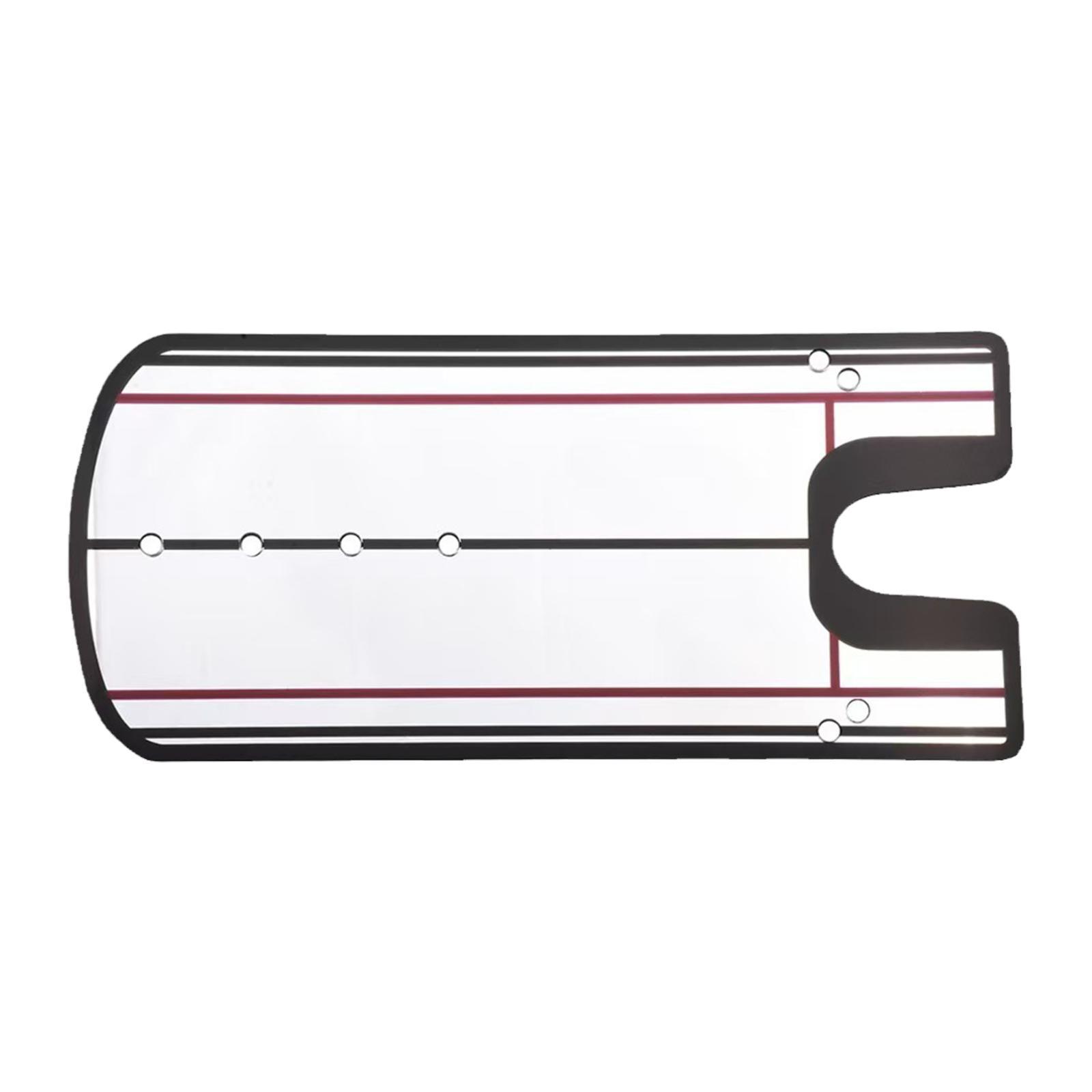 Magideal - Espejo De Alineación Para Putt De Golf, Putter De Golf, Ejercicio Portátil De Alineación De Swing, Mejora La Precisión, Espejo Acrílico Eyeline Para P