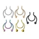 thumbnail image 4 of Paquete De 5 Anillos Para La Nariz, Aro Para El Labio Y La Nariz, Anillos Para Tabique De Acero Inoxidable, Sin Perforaciones, 20G, 4 of 5