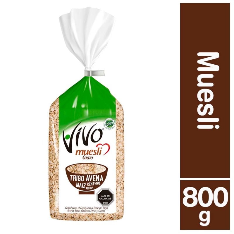 Cereal Muesli Cacao 800 g Vivo