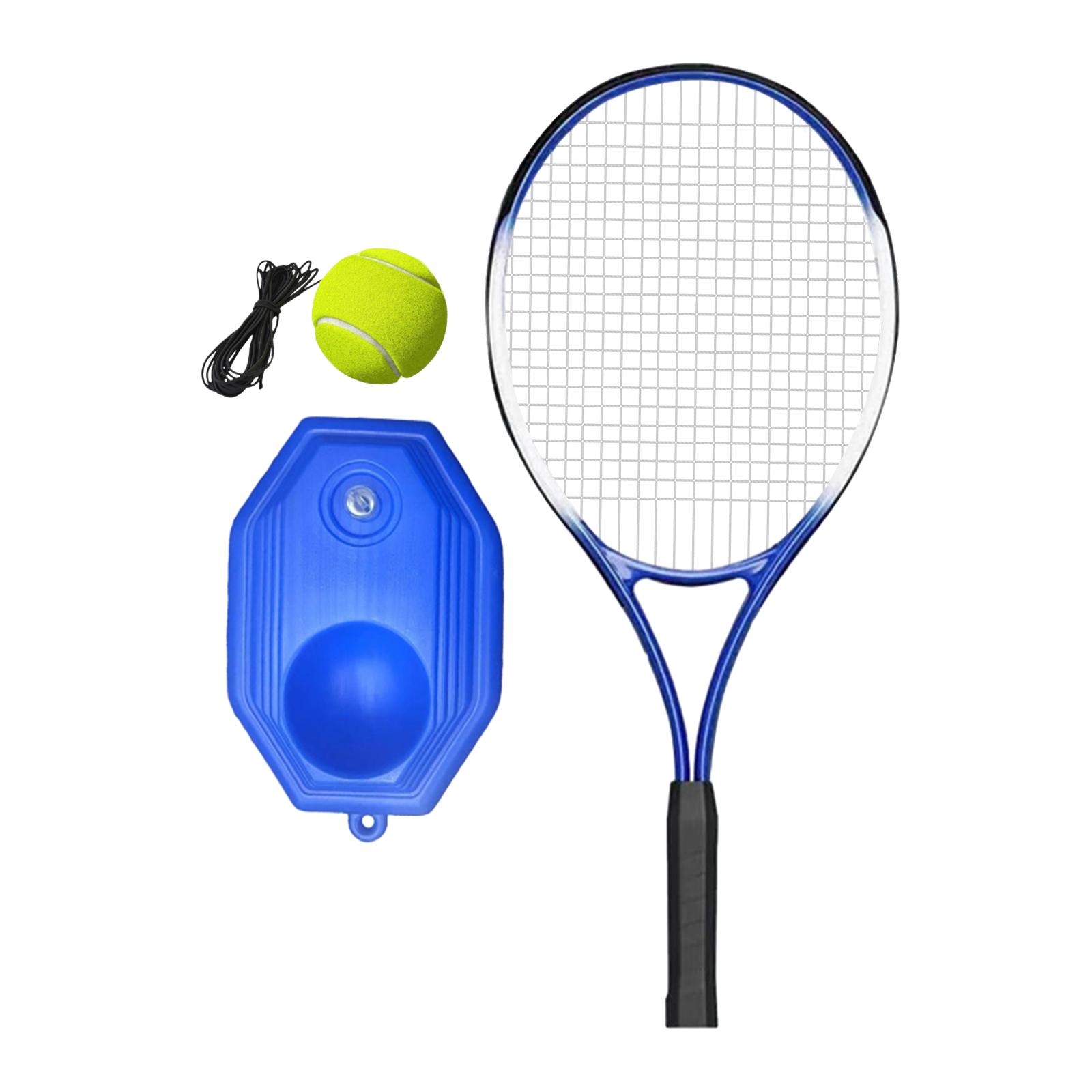 Magideal - Raqueta De Tenis Para Entrenador De Tenis En Solitario, Racas De Tenis Práctica De Equipos De Entrenamiento Práctico Para Auto Prácticaindoor, Princip Pelota Y Base De 68 Cm
