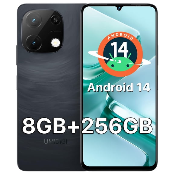 Celular UMIDIGI G9T Android 14 6.75" HD+ 8GB 256GB 5000mAh