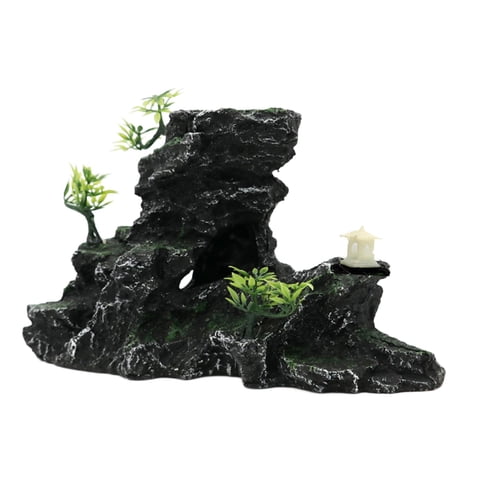 Ioensy - Adorno De Piedra Único Con Decoración De Pecera Para Micropaisaje De Pecera