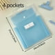 thumbnail image 2 of 4 Pockets Expanding File Organizer With Handle, Expandable File With Lable Organizer Fit For Student 9.4*12.2in A4 Letter Size Able To Hold 50 Sheets Paper Color Cute Purple Pink Blue Green White, 2 of 4
