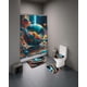 thumbnail image 5 of Set de baño 5 piezas Cortina mas Alfombras mas forro de ducha, 5 of 6