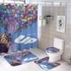thumbnail image 1 of Disney Up-theme 4-Piece Shower Curtain Set with Rugs, Waterproof Bathroom Decor Set Includes Bath Mat, U-Shaped Rug, Toilet Lid Cover and Curtain with Hooks, 1 of 6