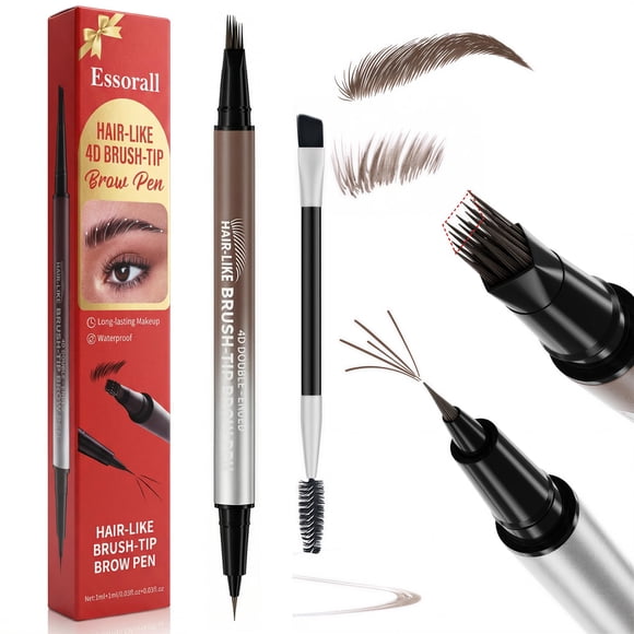 Lápiz de cejas Essorall 2 en 1 impermeable y de larga duración