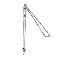 Magideal - Puntero De La Biblia, Herramienta De Lectura De La Biblia, Elegante, Decorativo, Puntero De Mano De Aleación De Zinc Para Lectura De La Torá Mitzvá Cabeza De Cebolla Plateada