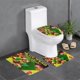 thumbnail image 1 of ¡Hombre Cometa: Infierno Sí! Juego de 3 alfombras de baño de coral fleece: tapete de baño + alfombra de inodoro en forma de U + funda de tapa de inodoro en forma de O, 1 of 6
