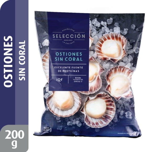 Ostiones Sin Coral, 200 g