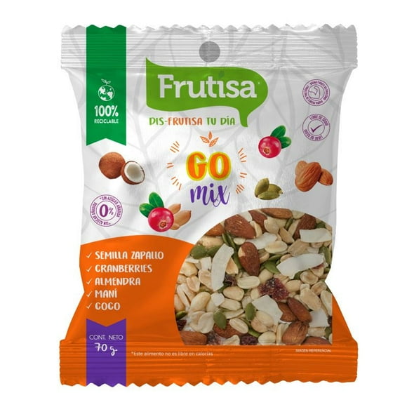 Mix Frutos Secos Mix de frutos secos: Go Mix, 70 gr
