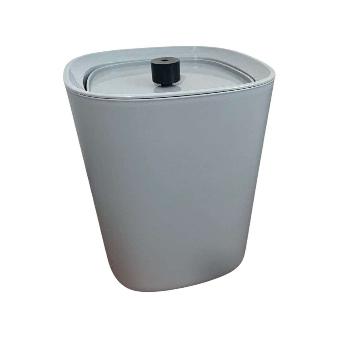 Oem - Basurero Papelero Plástico Baño Tapa Vaivén Deco 1