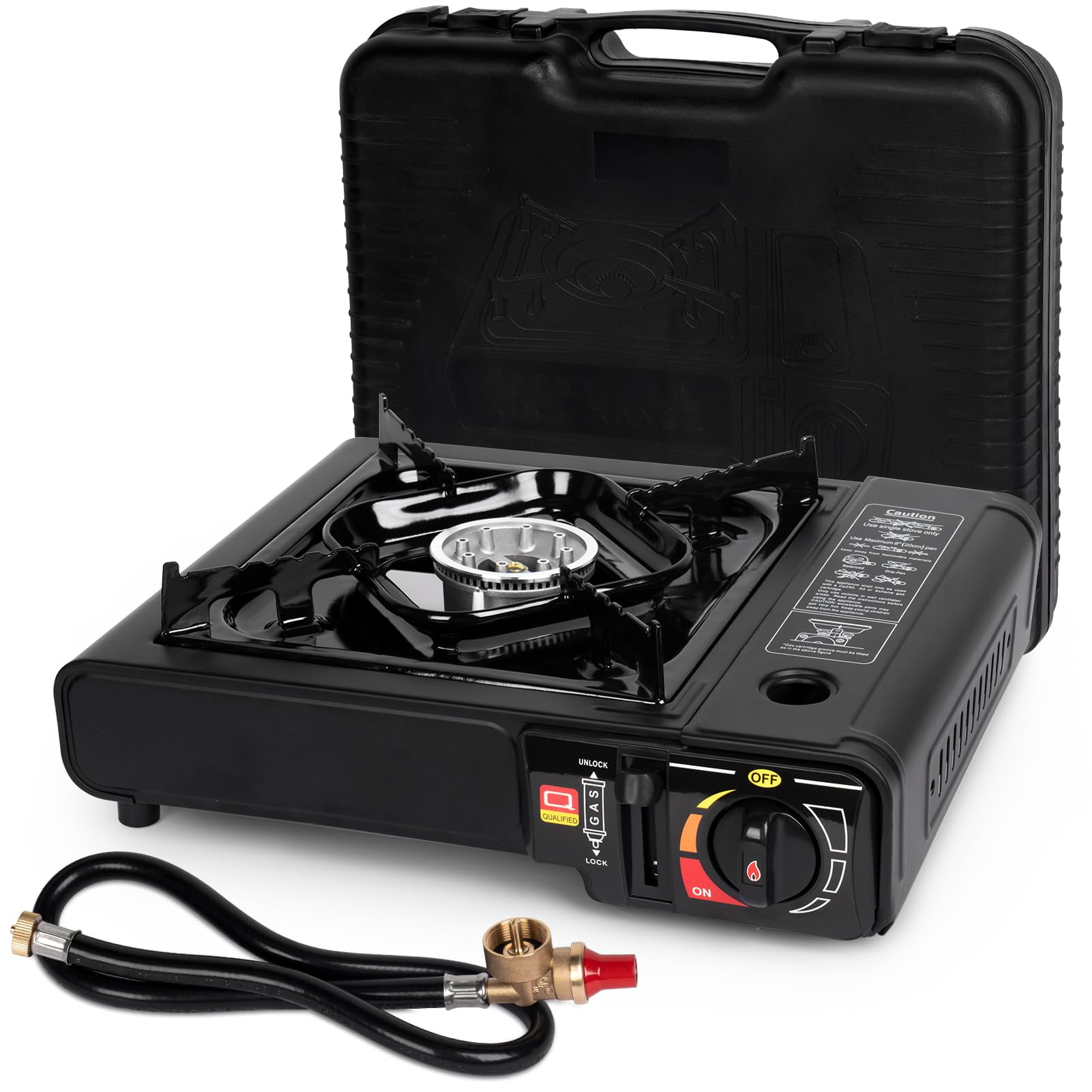 Estufa Portátil De Doble Combustible Shinestar Para Acampar Con Butano Y Propano