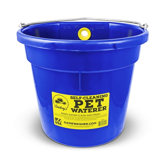 Bebedero para mascotas Cowboy's Wild Game Washer 33 cm azul