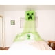 thumbnail image 2 of Cortinas con dosel de cama Minecraft Green Creeper para dormitorio infantil, 2 of 7